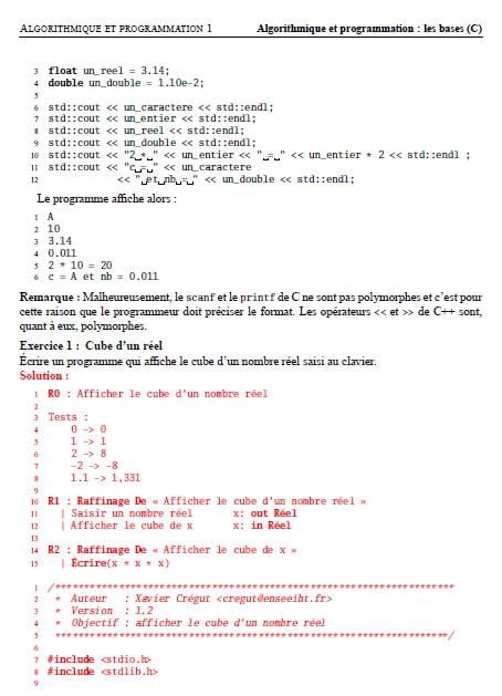 exercices corrigés en Informatique 2: Algorithmique I PDF