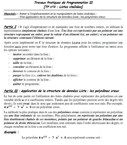 TP Programmation II PDF 