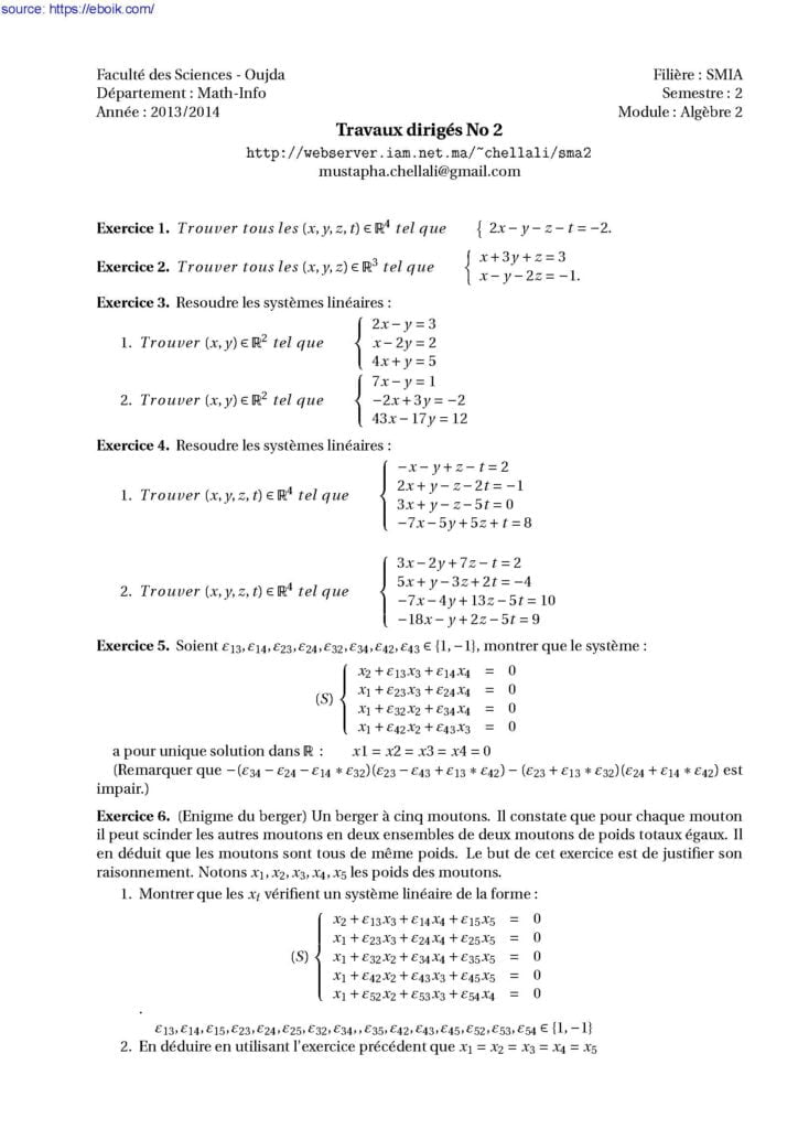 exercices de Algèbre 1: Généralités et Arithmétique PDF