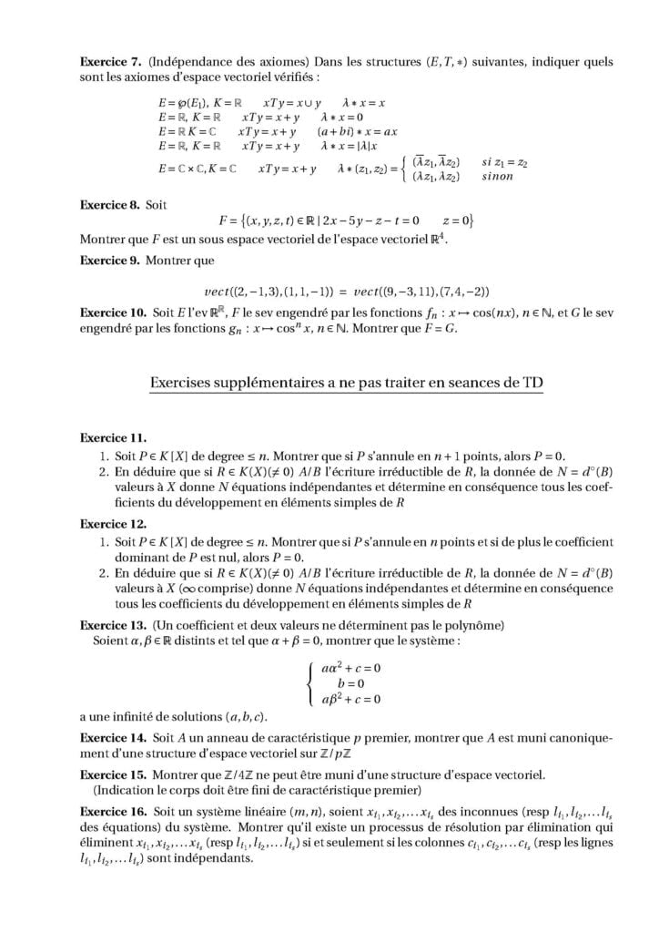Algèbre 1: Généralités et Arithmétique PDF: exercices corrigés